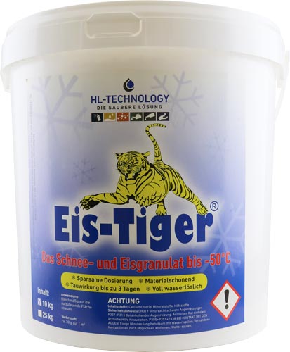 Winterstreumittel Eis-Tiger® - Schnee- und Eisfrei bis -50°C  6 x 10 kg Eimer